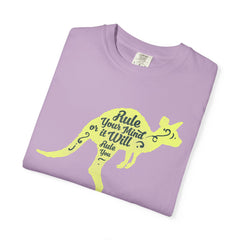 Kangaroo Silhouette with Mental Rules Greatness T-Shirt - Sinful Threads