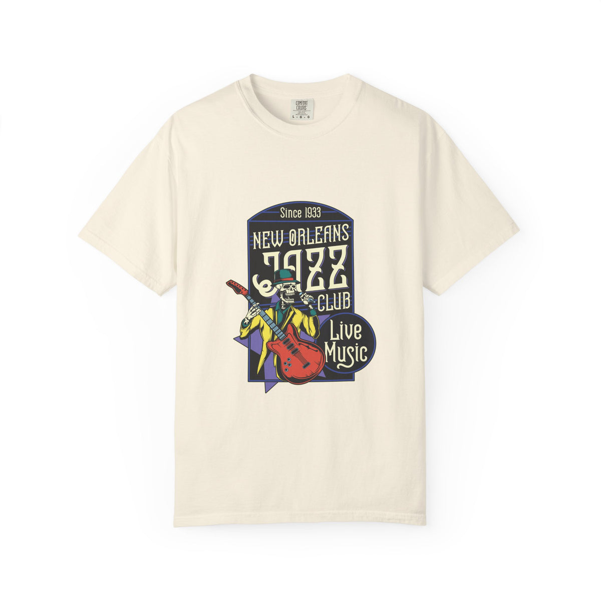New Orleans Jazz Shirt - Jazz Club Skull Tee, NOLA Music Gift