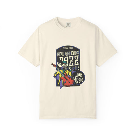 New Orleans Jazz Shirt - Jazz Club Skull Tee, NOLA Music Gift