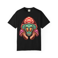Psychedelic Graphic Tee - Trippy Mushroom Tee - Alien Art Gift