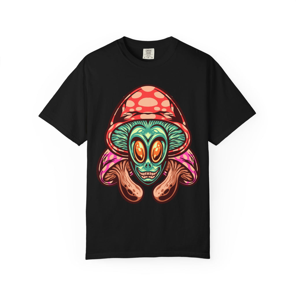 Psychedelic Graphic Tee - Trippy Mushroom Tee - Alien Art Gift - Sinful Threads
