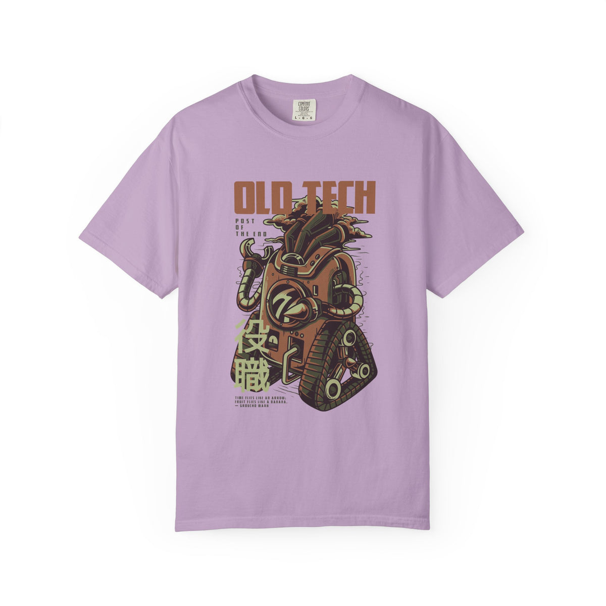 Retro Old Tech Post Of The End Robot Illustration T-Shirt