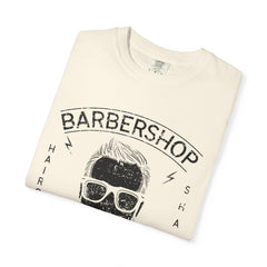 Barbershop Haircuts Shaves Classic Design Trendy T-Shirt - Sinful Threads