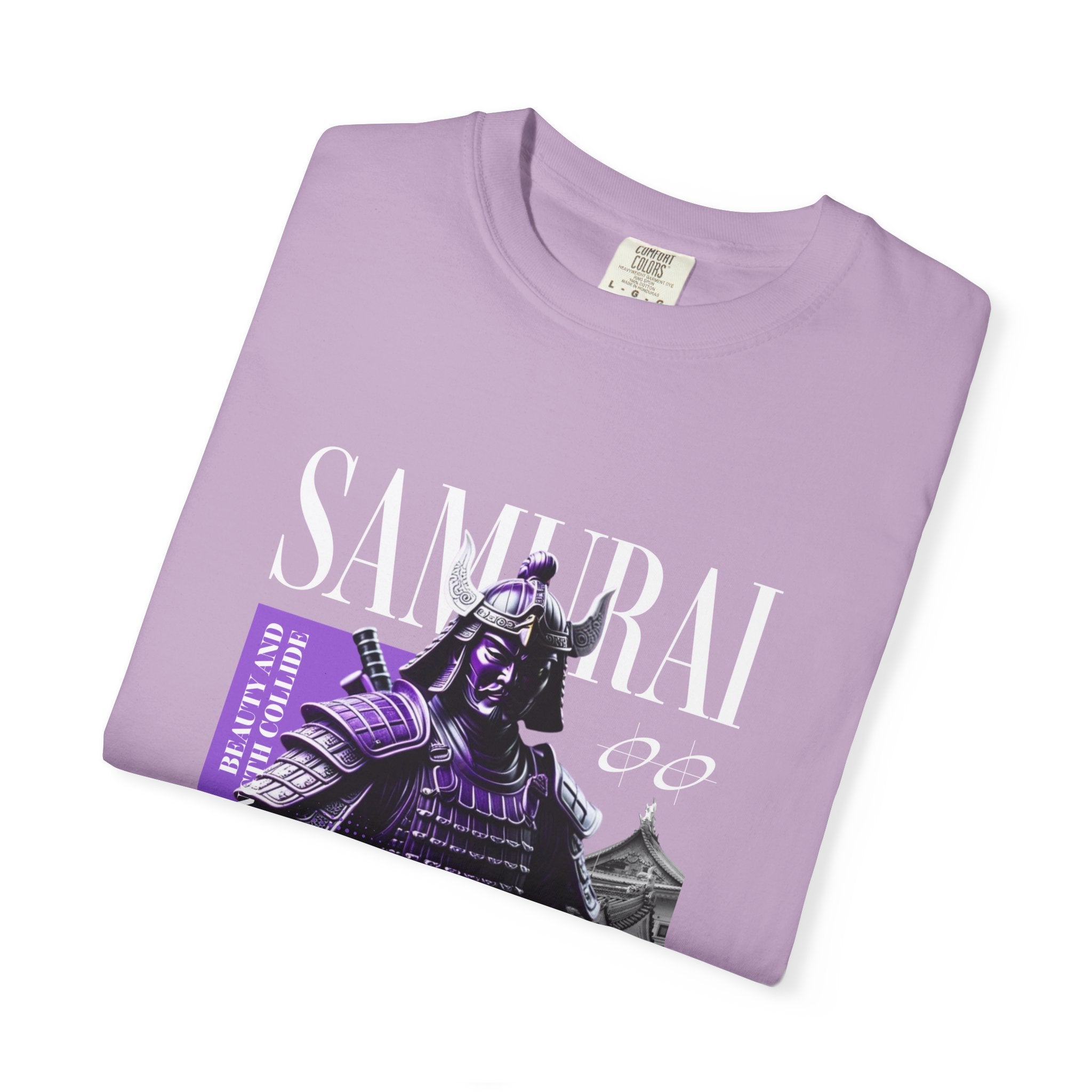 Samurai Warrior Tee - Purple Bushido Graphic - Perfect Gift - Sinful Threads