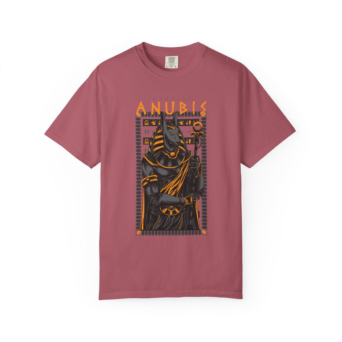 Egyptian Warrior Anubis Graphic Print T-Shirt