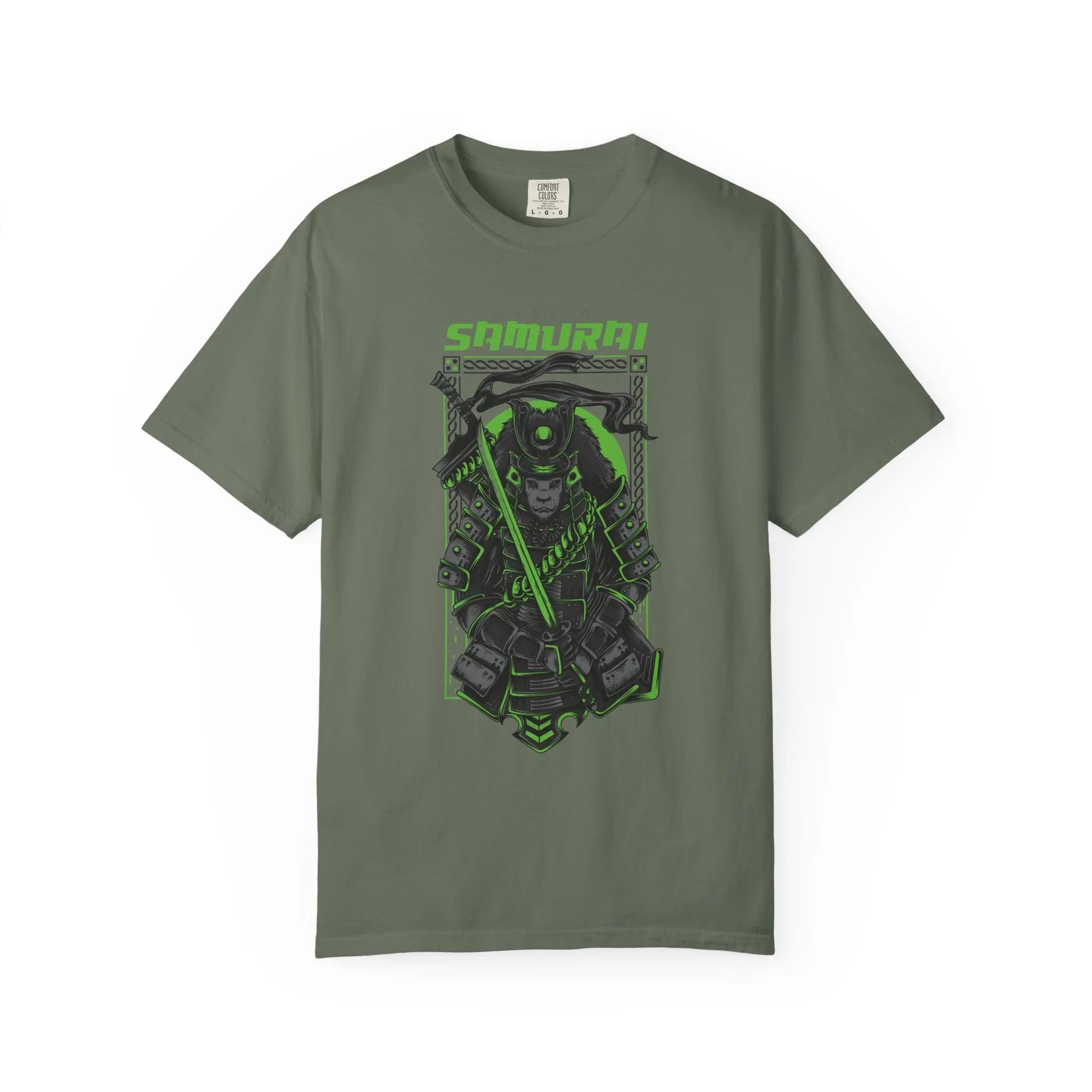 Fierce Warrior Samurai Graphic Unisex Relaxed Fit T-Shirt - Sinful Threads