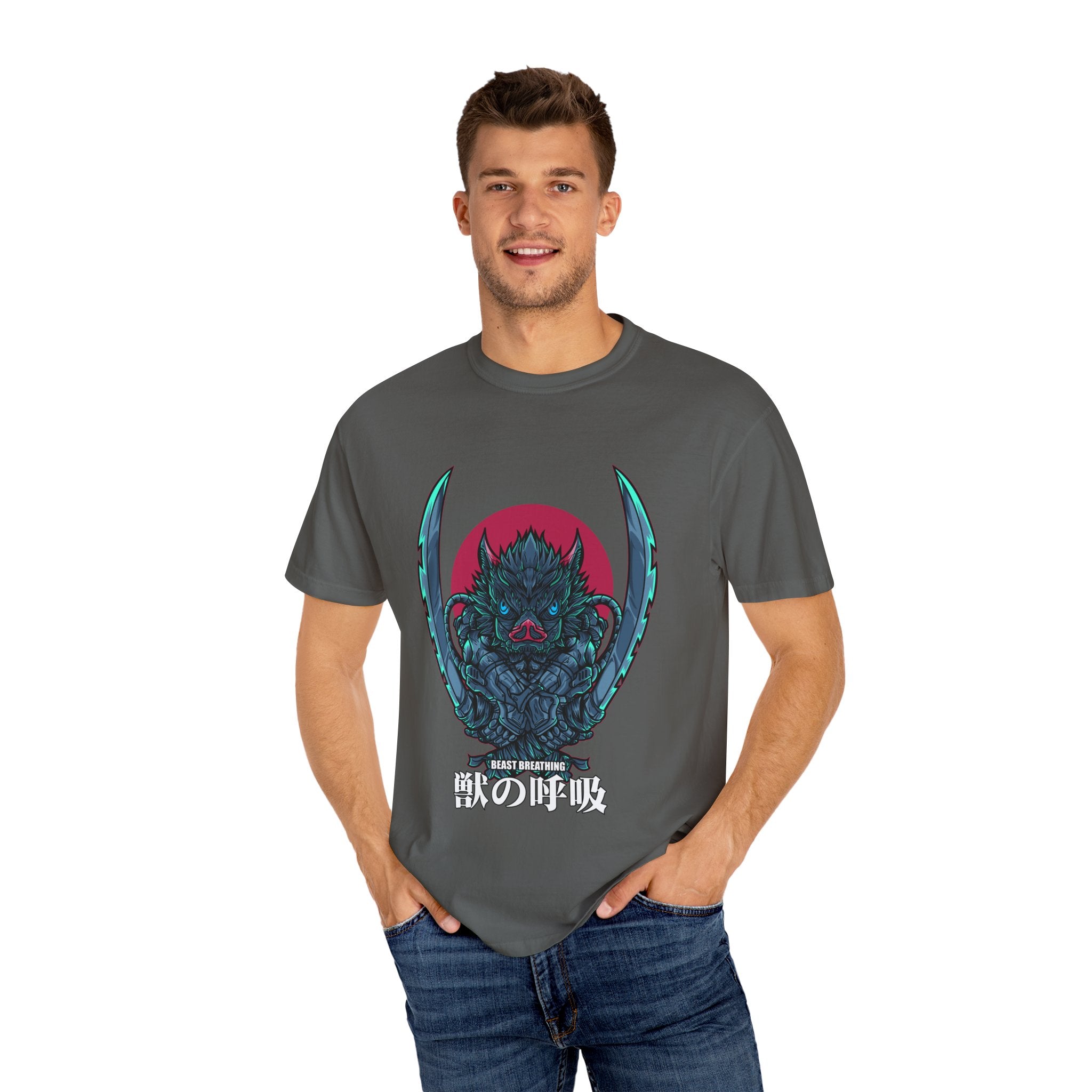 Wild Boar Beast Breathing Tee Modern Anime Graphic - Sinful Threads