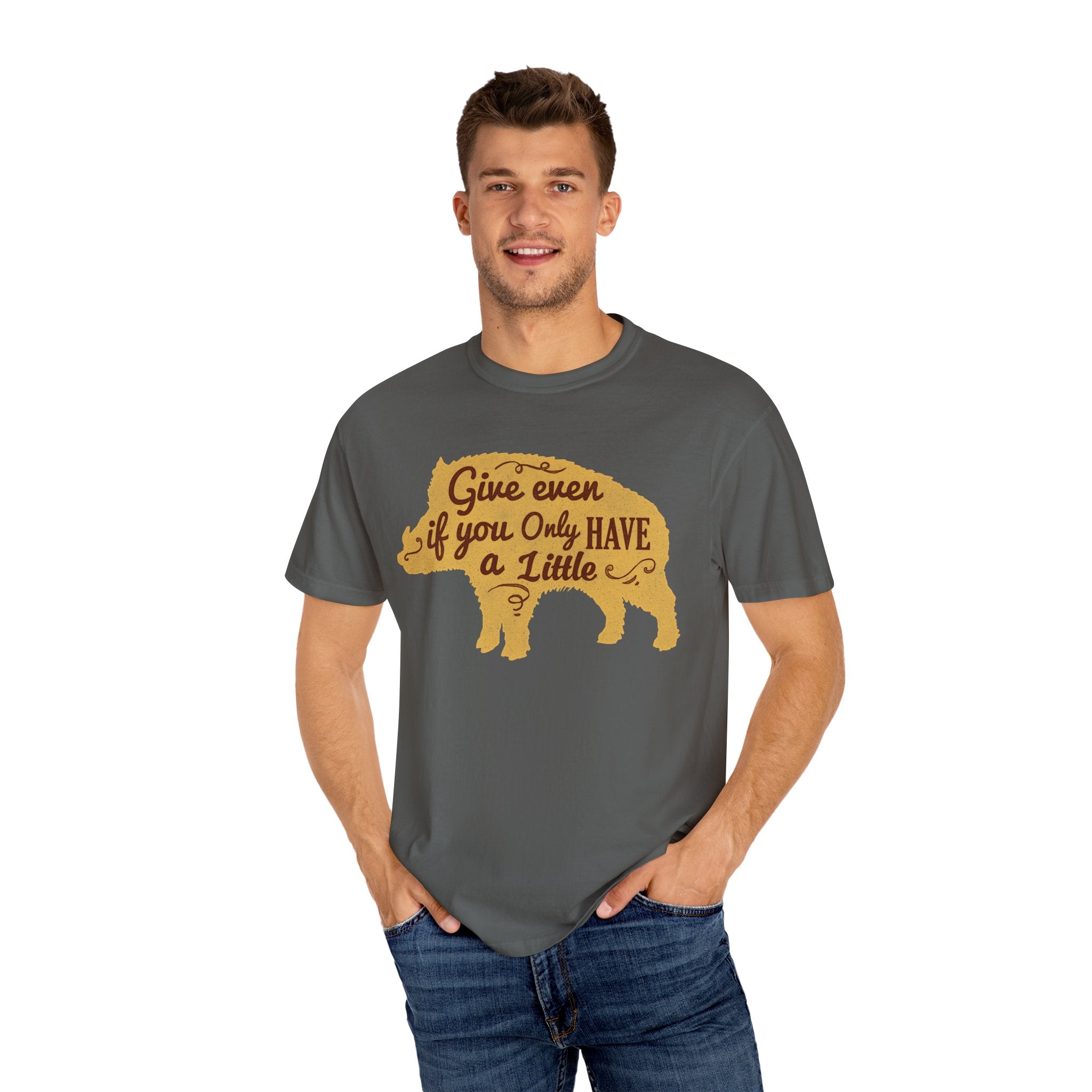 Give Even if You Only Have a Little Boar Silhouette T-Shirt - Sinful Threads