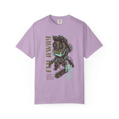 Fly Away Einstein Robot On Skateboard Illustration T-Shirt