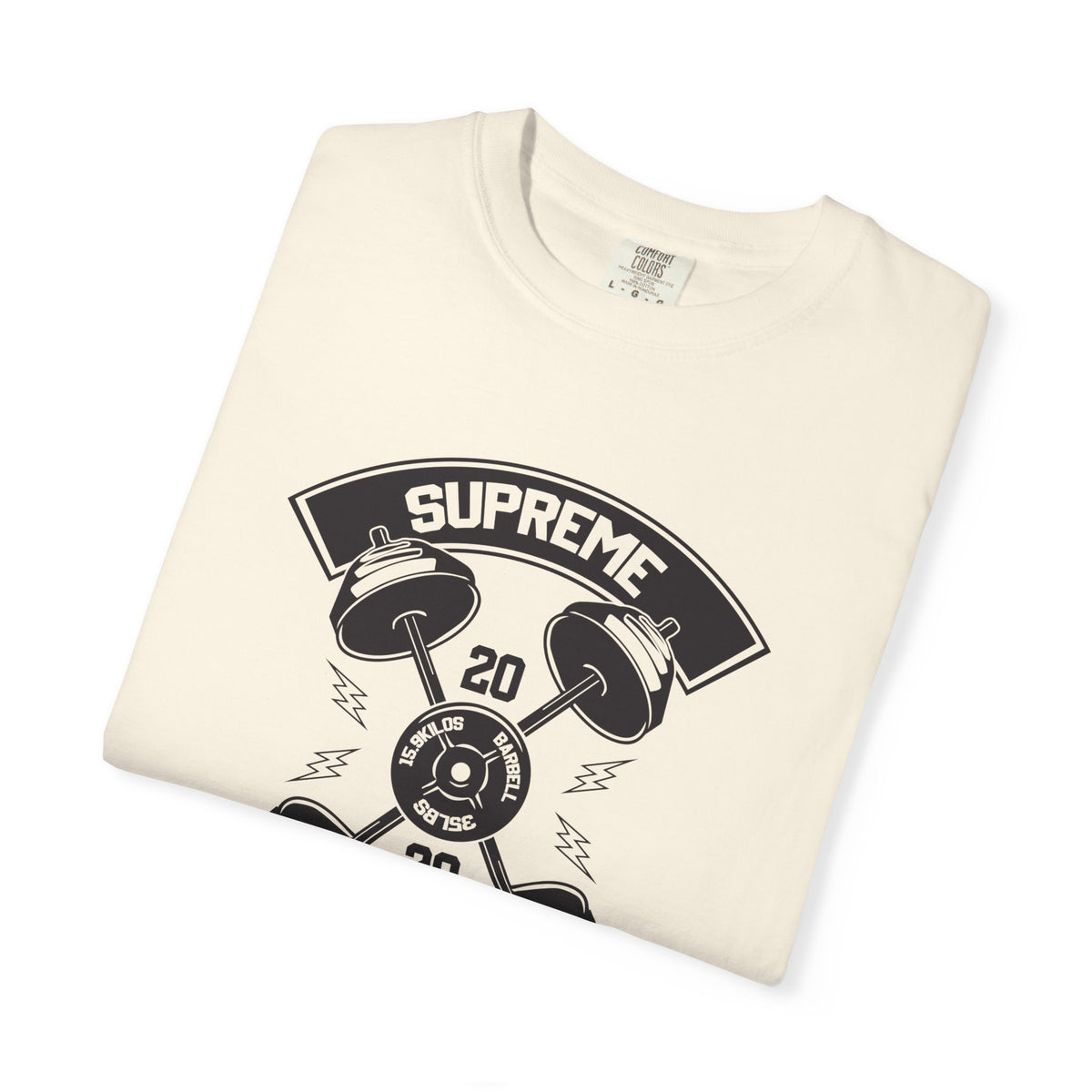 Supreme Fitness with Weights Gym Workout Graphic T-Shirt