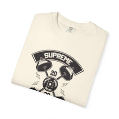 Supreme Fitness with Weights Gym Workout Graphic T-Shirt