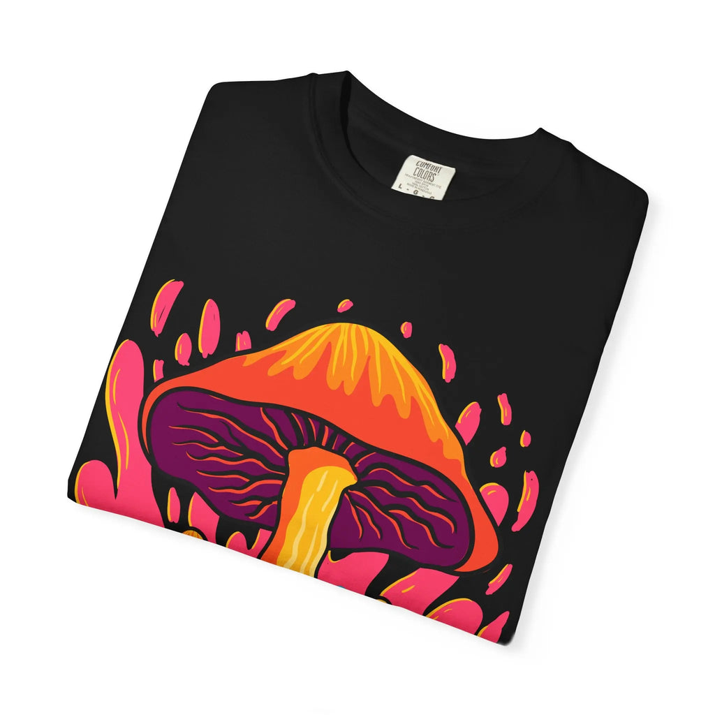 Groovy Mushroom Tee - Colorful Forest Fungi Art Gift - Sinful Threads