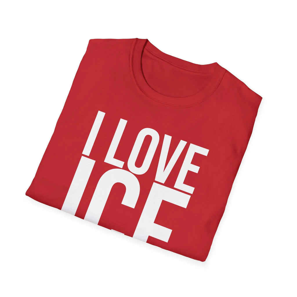 Political Satire Shirt - I Love ICE Cream Funny Tee Printify