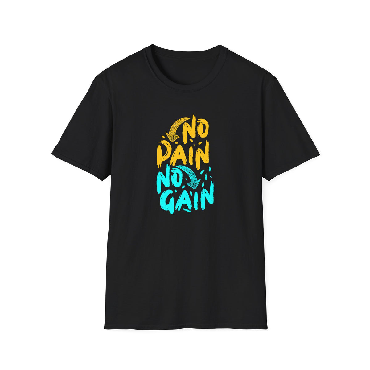 No Pain No Gain Motivational Graphic Tee - Inspire Success