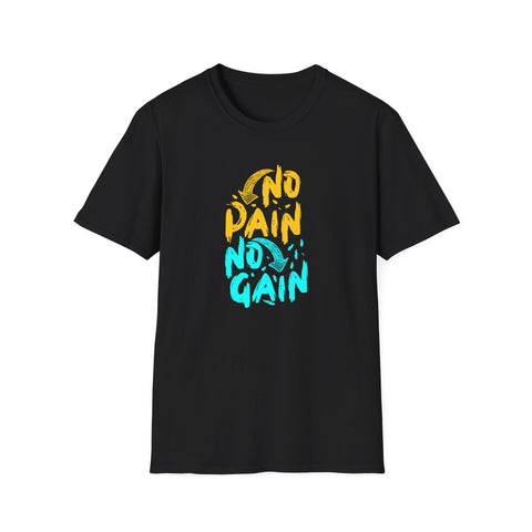 No Pain No Gain Motivational Graphic Tee - Inspire Success