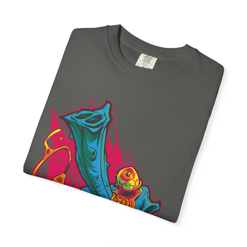 Surreal Gaming Tee - Monster Joystick Shirt for Arcade Fans - Sinful Threads