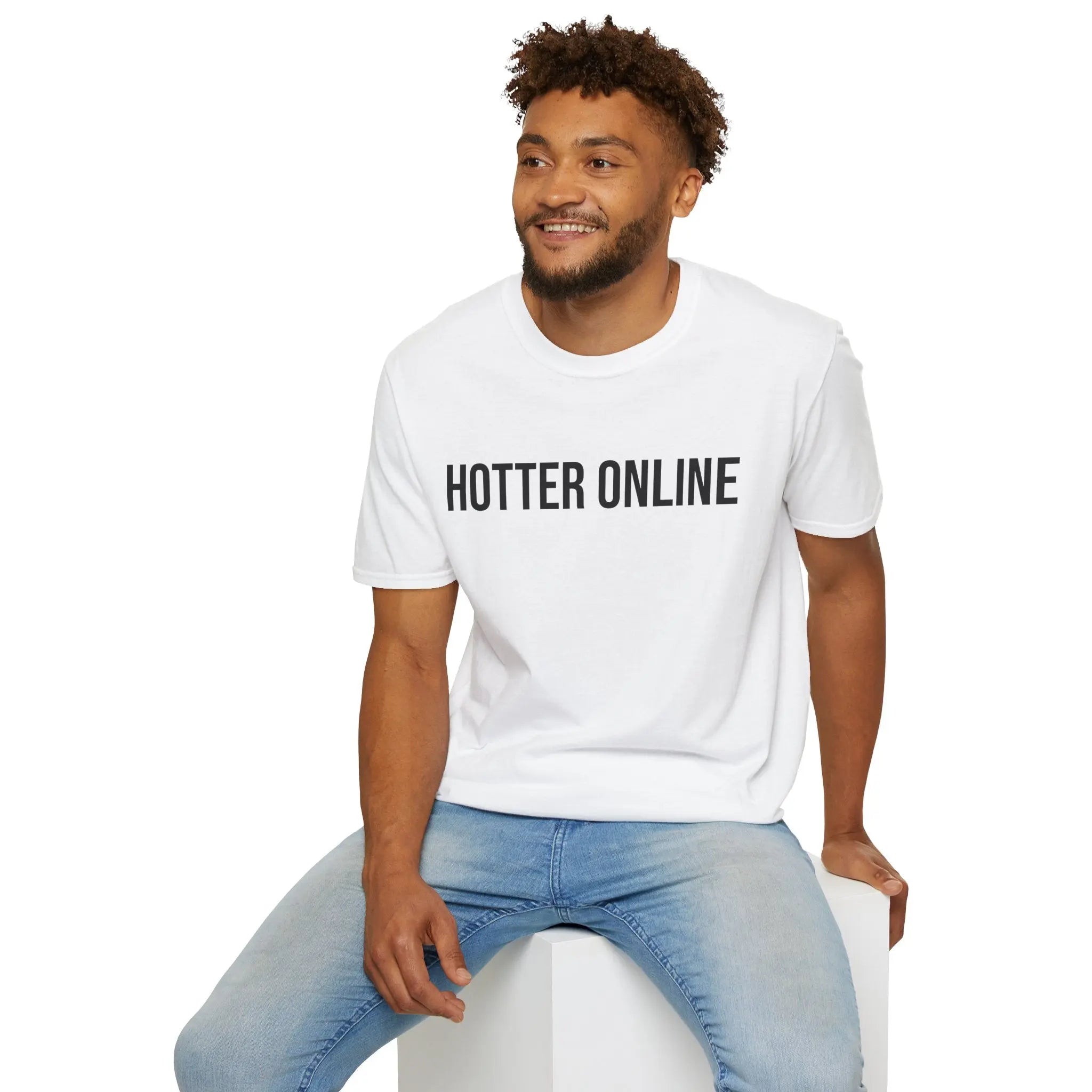Funny Online Shirt - Hotter Online Digital Humor Tee - Sinful Threads