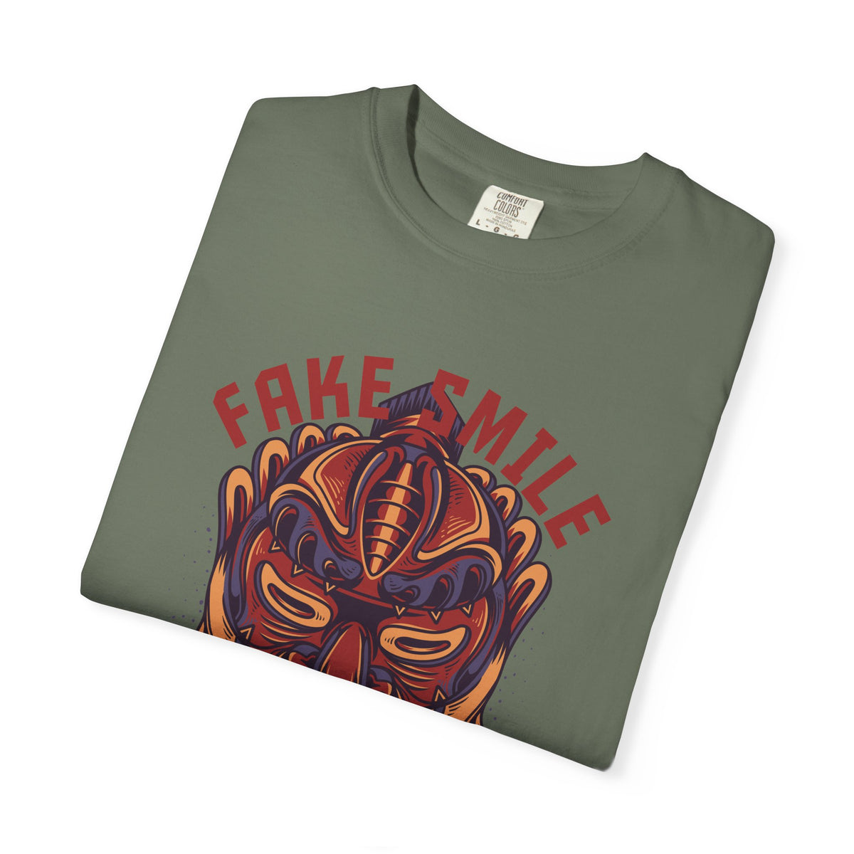 Fake Smile Japanese Mask Quote Art Design Graphic T-Shirt