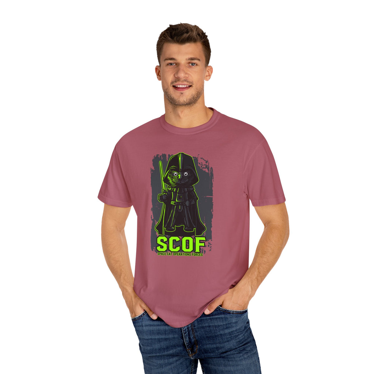 Galactic Cat Tee - Dark Lord - Sci-Fi Space Gift