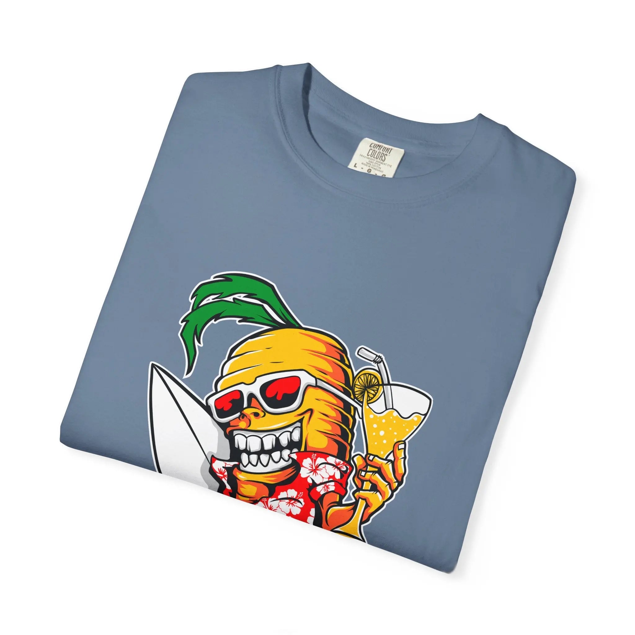 Surfing Carrot With a Drink Graphic Awesome T-Shirt - Sinful Threads