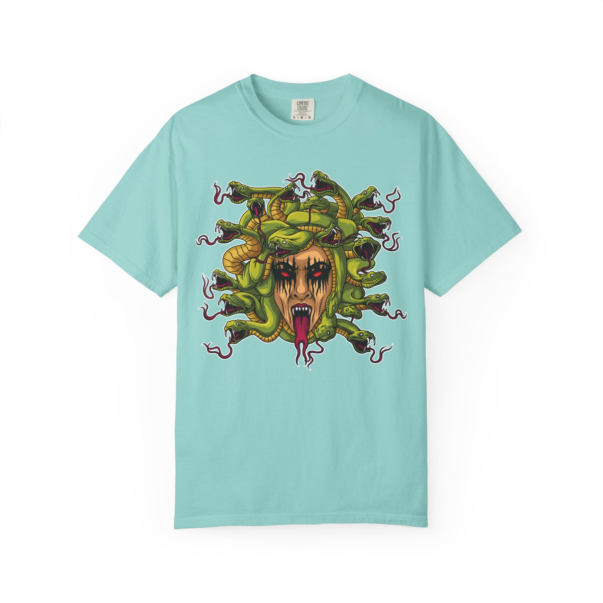Medusa Snake Tee - Gorgon Statement Mythology Gift Shirt - Sinful Threads