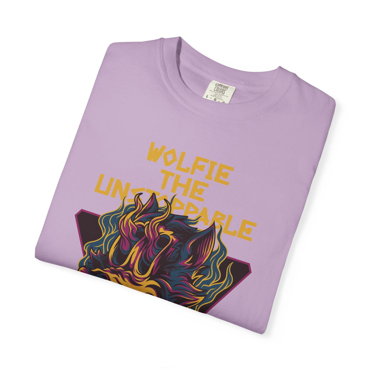 Fierce Wolfie The Unstoppable Graphic Design T-Shirt