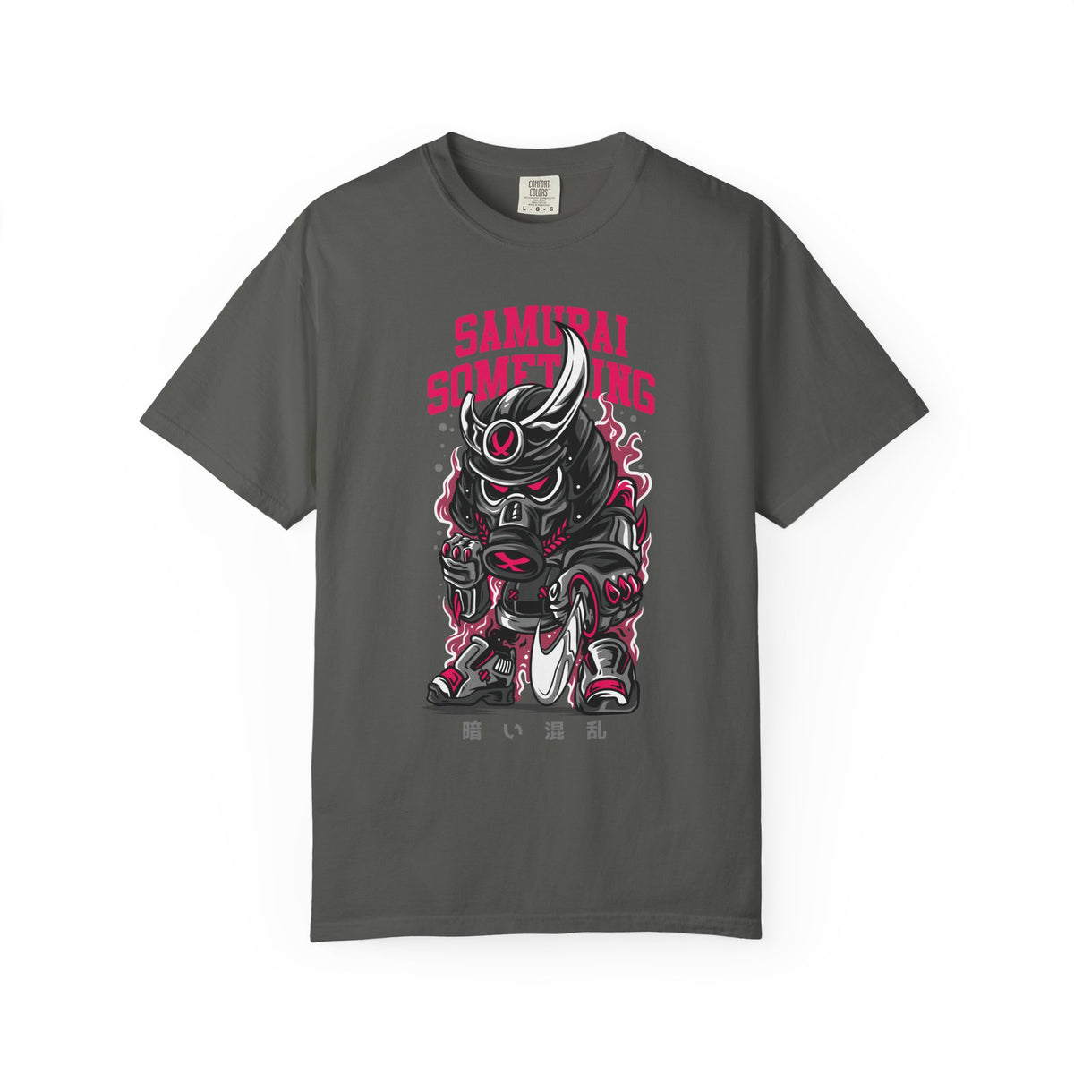 Samurai Something Dark Distressed Design T-Shirt
