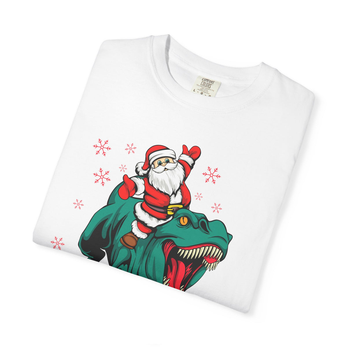 Santa T-Rex Shirt - Funny Dino Christmas Tee - Holiday Gift