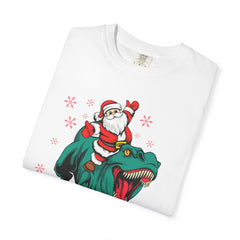 Santa T-Rex Shirt - Funny Dino Christmas Tee - Holiday Gift