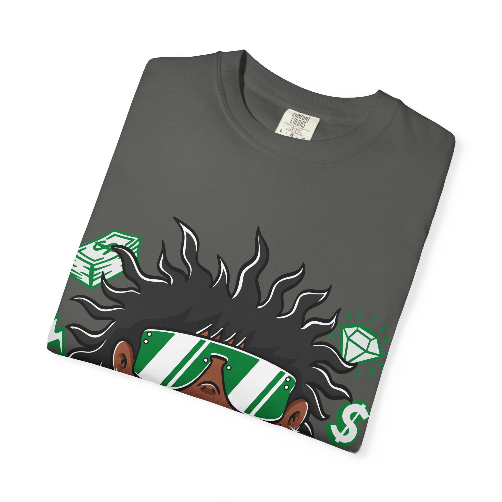 Gold Grill Tee – Hip Hop Cartoon Shirt for Street Culture - Sinful Threads