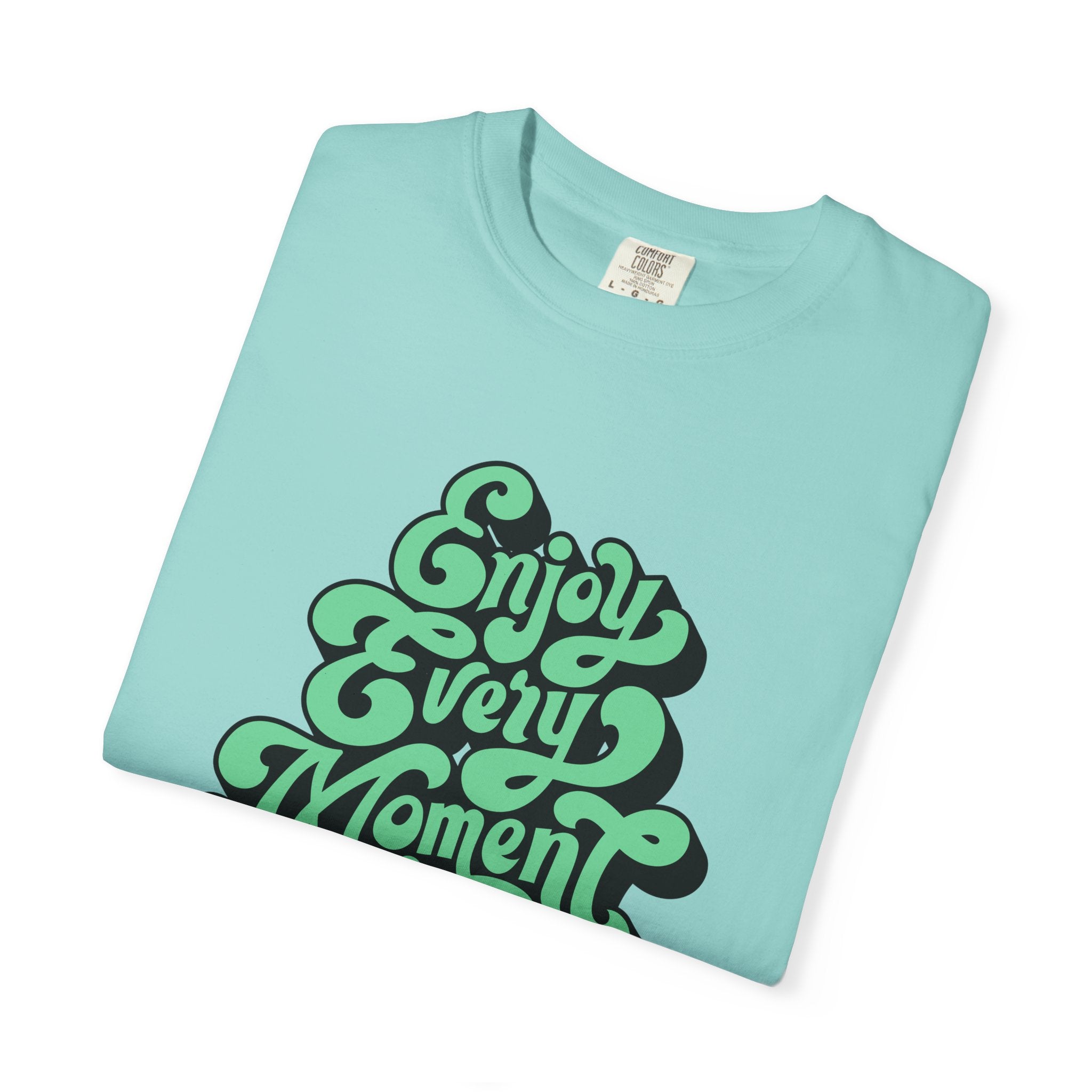 Groovy Graphic Tee - Enjoy Every Moment - Positive Vibe Gift - Sinful Threads