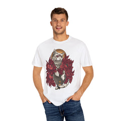 Occult Cat Tee - Weirdcore Ouija Shirt - Floral Graphic