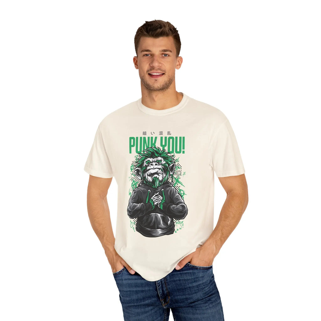 Distinctive Punk You Monkey Graphic Short Sleeve T-Shirt - Sinful Threads