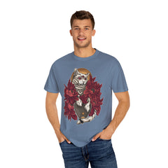 Occult Cat Tee - Weirdcore Ouija Shirt - Floral Graphic