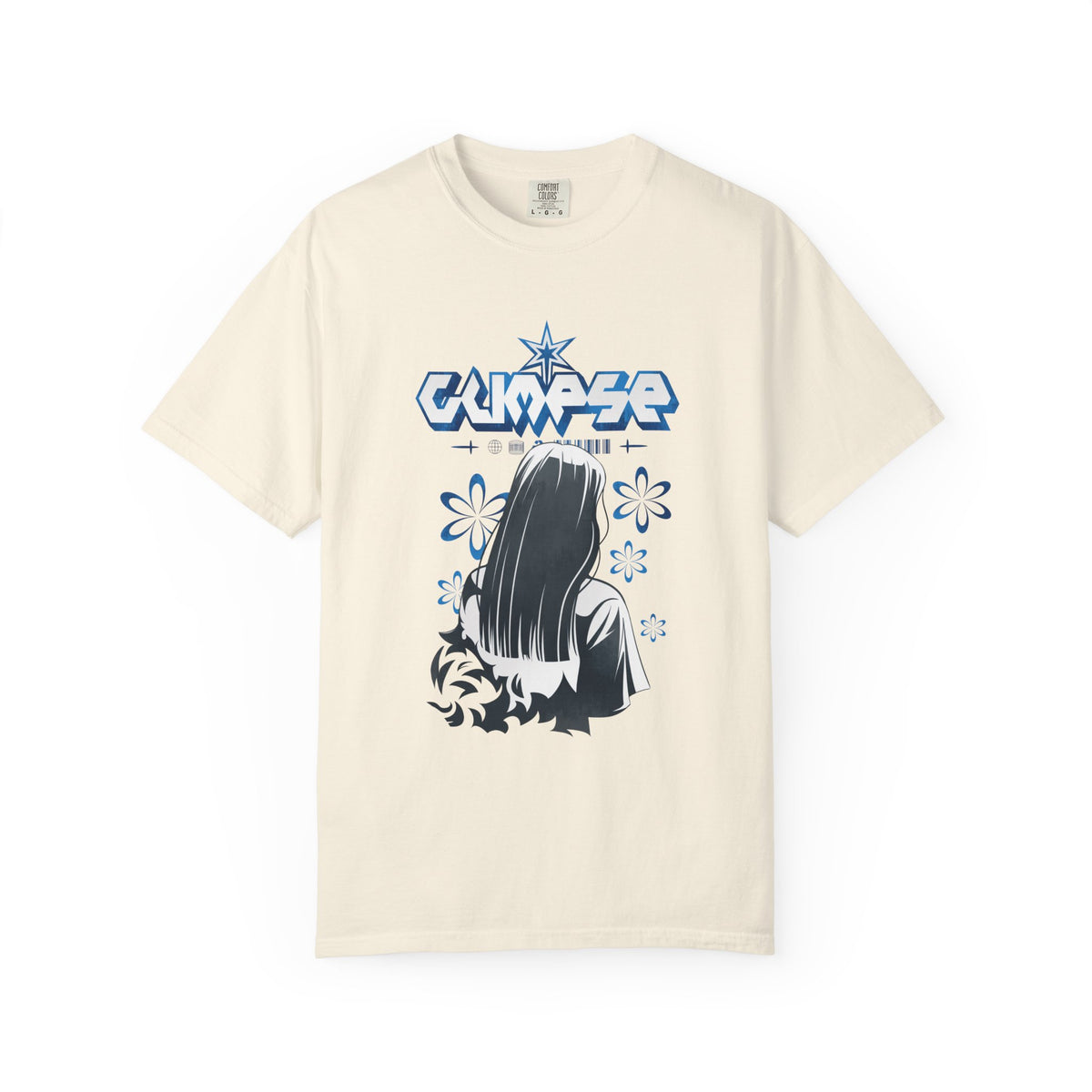 Anime Floral Shirt - Manga Art Top - Anime Lover Gift