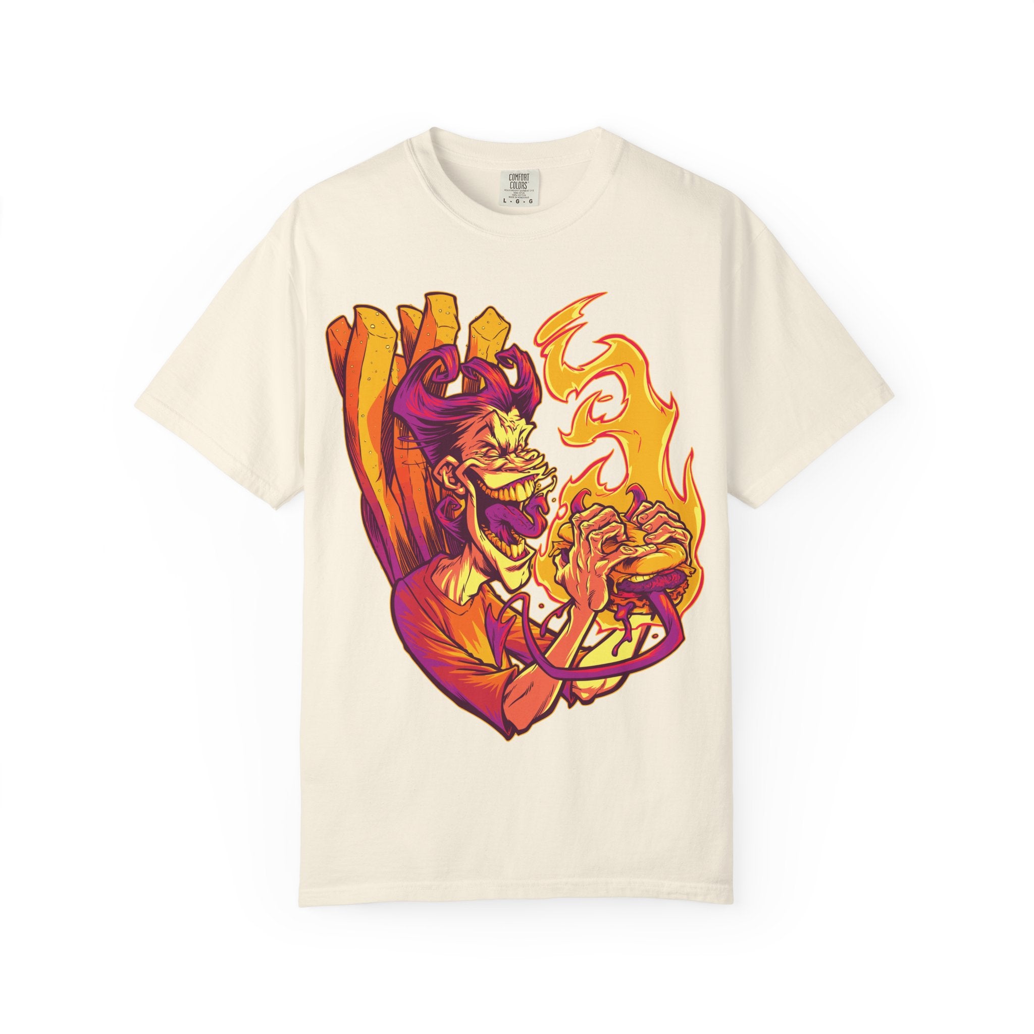 Demon Streetwear Shirt - Dark Urban Tee for Horror Fans - Sinful Threads