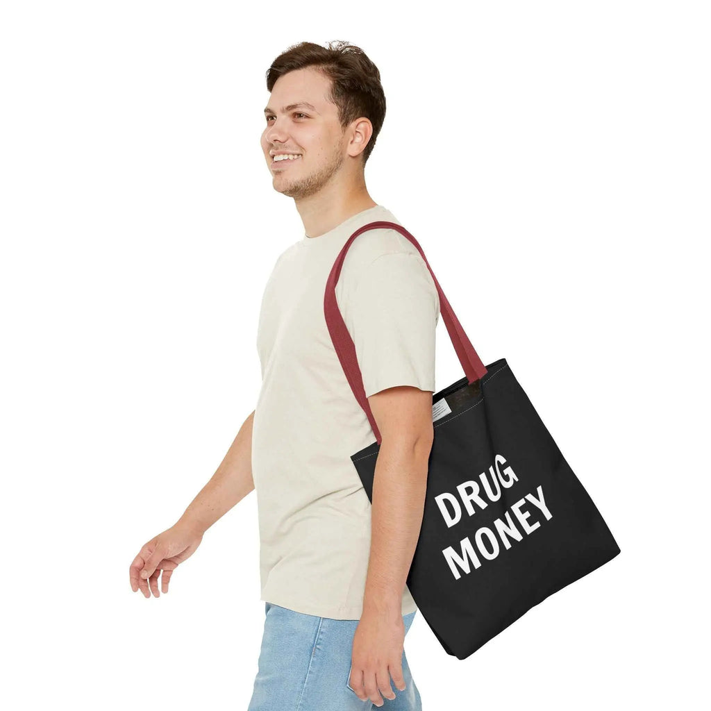 Funny Tote Bag – Bold “Drug Money” Heavy-Duty Shopper