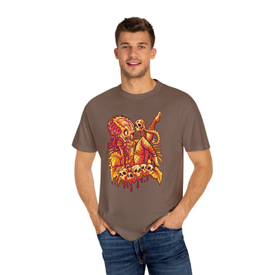 Alien Hunter Cartoon Tee - Cute She Predator Graphic Shirt - Sinful Threads
