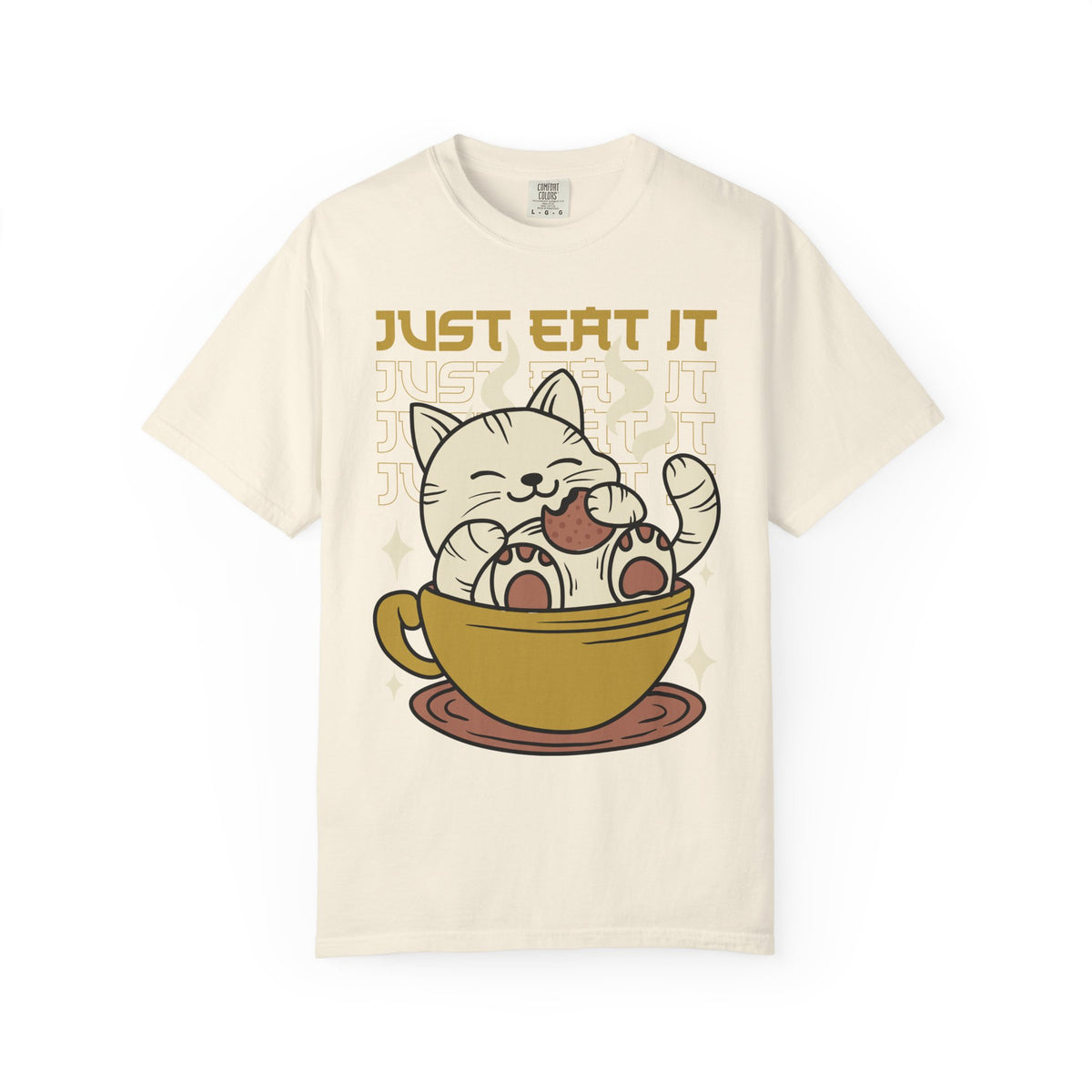 Kawaii Cat Shirt - Cookie Kitty Tee - Tea Cup Cat Top