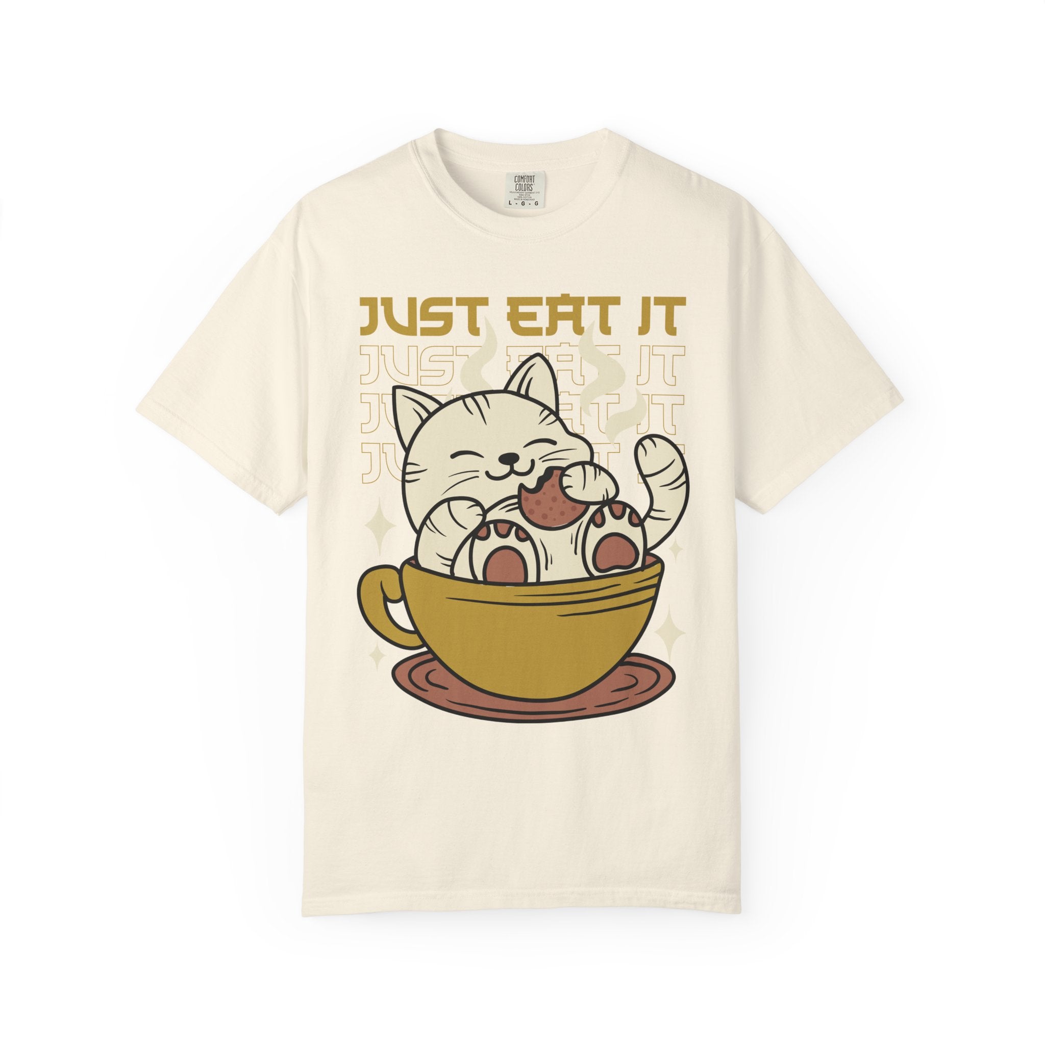 Kawaii Cat Shirt - Cookie Kitty Tee - Tea Cup Cat Top - Sinful Threads