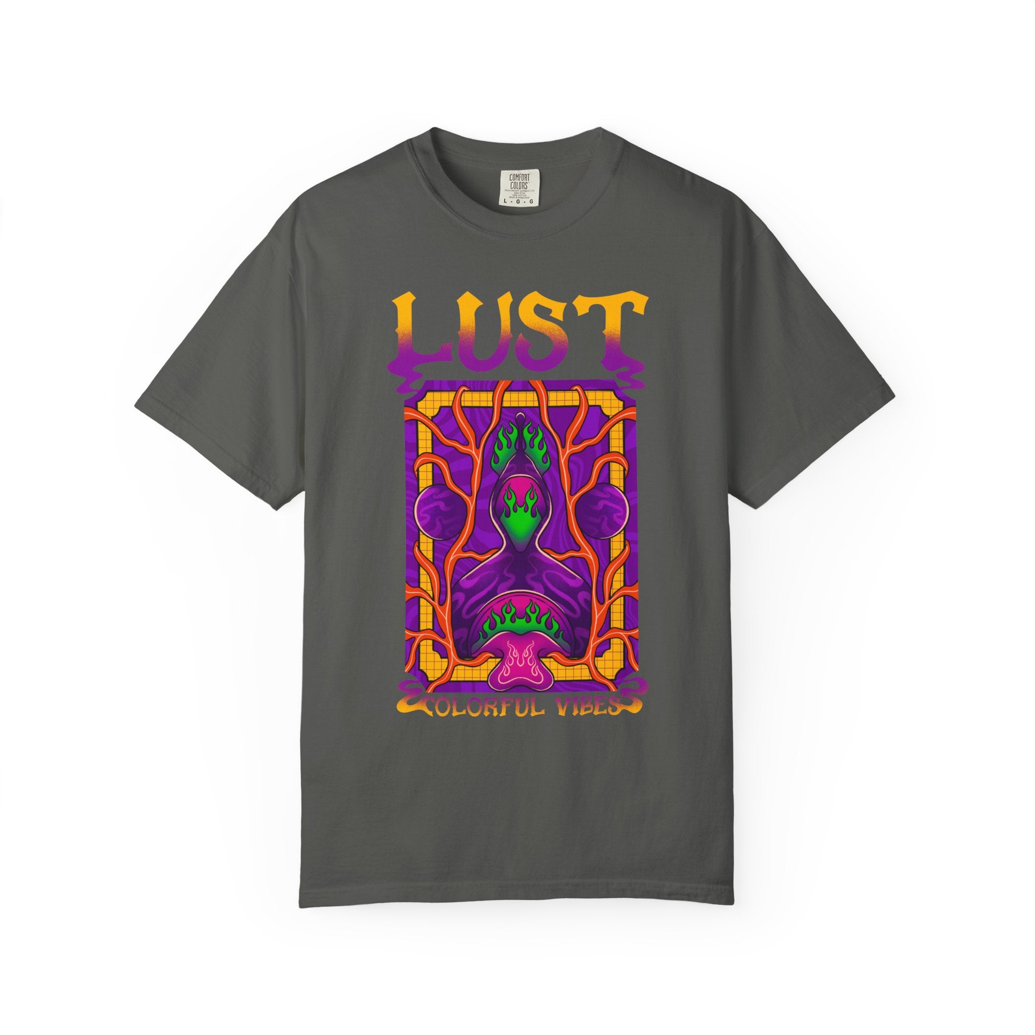 Psychedelic Art Shirt - Trippy Flame Tee - Vibrant Festival Gift - Sinful Threads