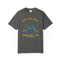 Rise And Shine Workout Time Indoor Bike Fitness T-Shirt