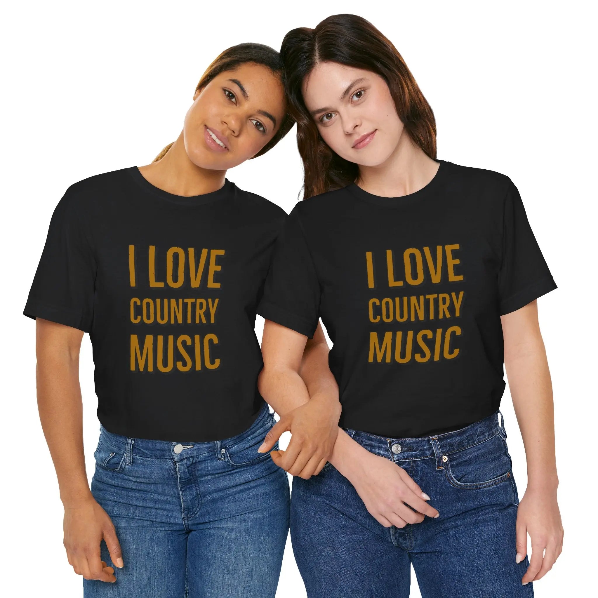 I Love Country Music Graphic Tee - Country Fan Festival Shirt Printify