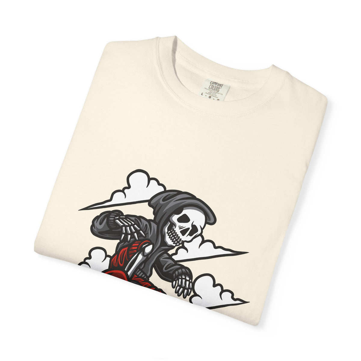 Grim Reaper Skate Shirt - Skeleton Tee - Cool Skater Gift