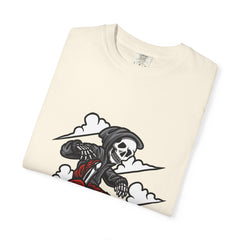 Grim Reaper Skate Shirt - Skeleton Tee - Cool Skater Gift