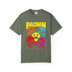 80s Arcade Pacman Ghost Skull Tee Retro Gaming Geeky Gift