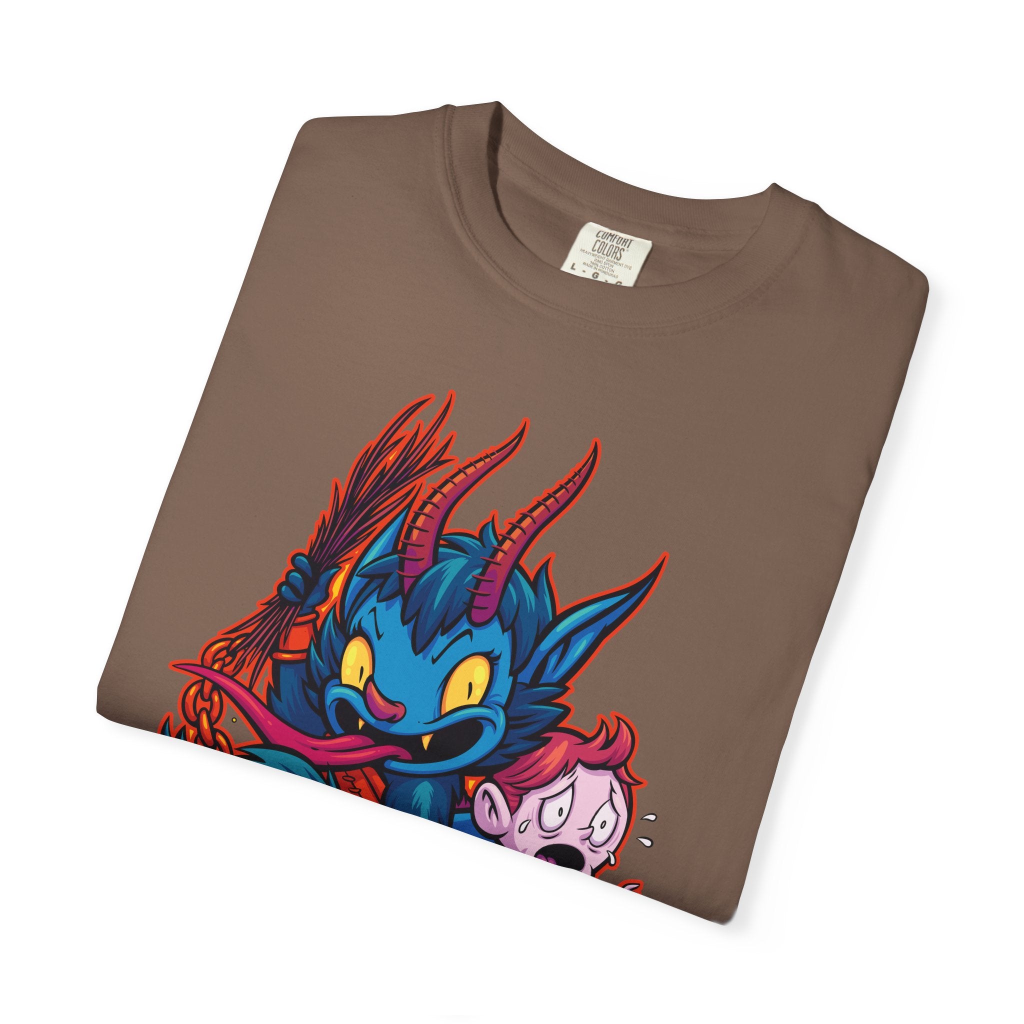 Kawaii Krampus Tee - Cute Cartoony Holiday Shirt - Sinful Threads
