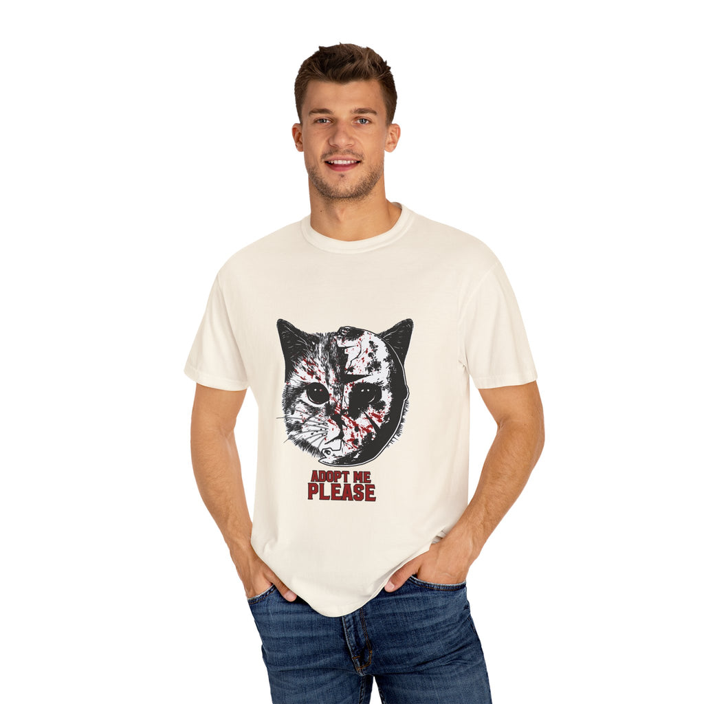 Horror Cat Tee - Spooky Jason Kitty - Friday 13th Shirt - Sinful Threads