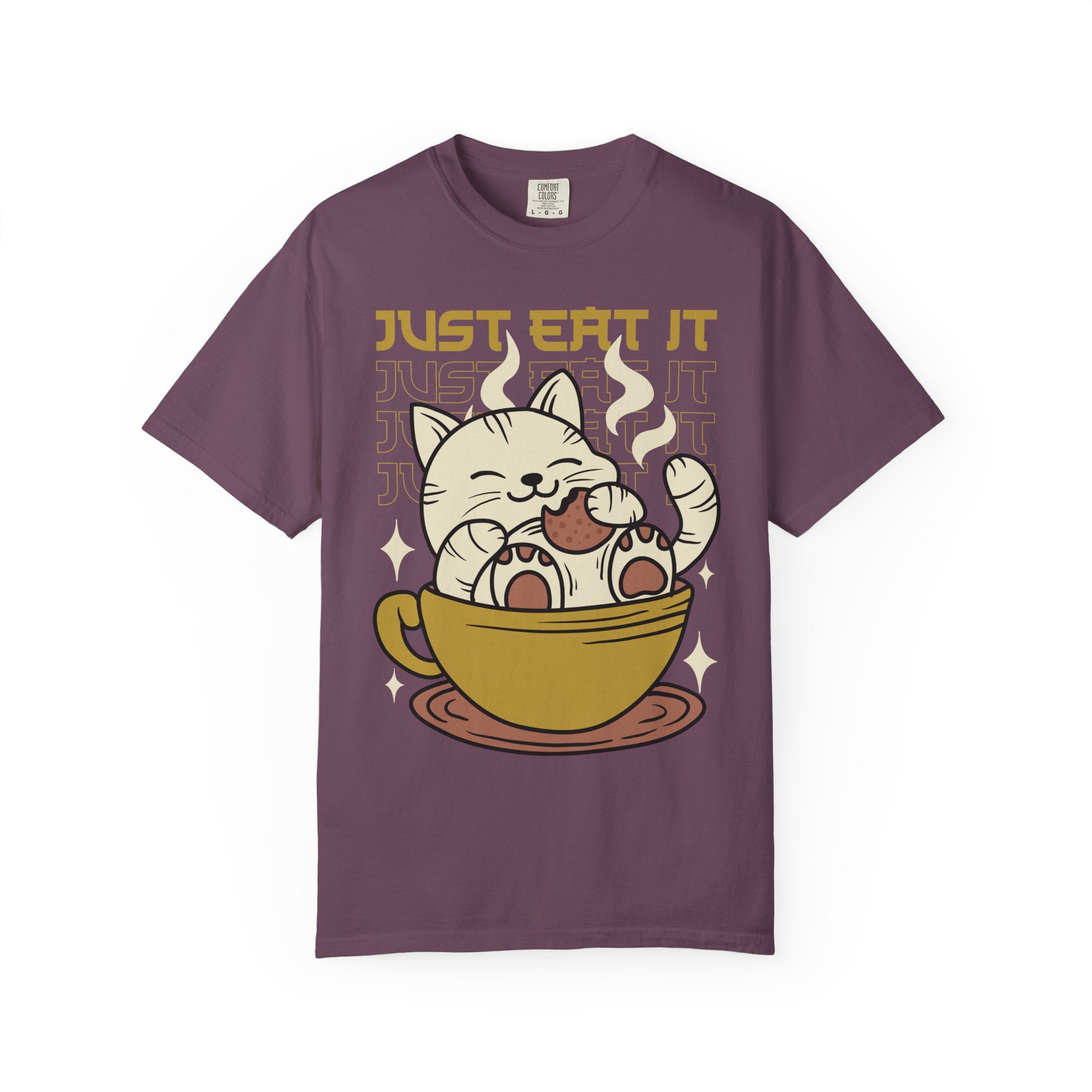 Kawaii Cat Shirt - Cookie Kitty Tee - Tea Cup Cat Top - Sinful Threads