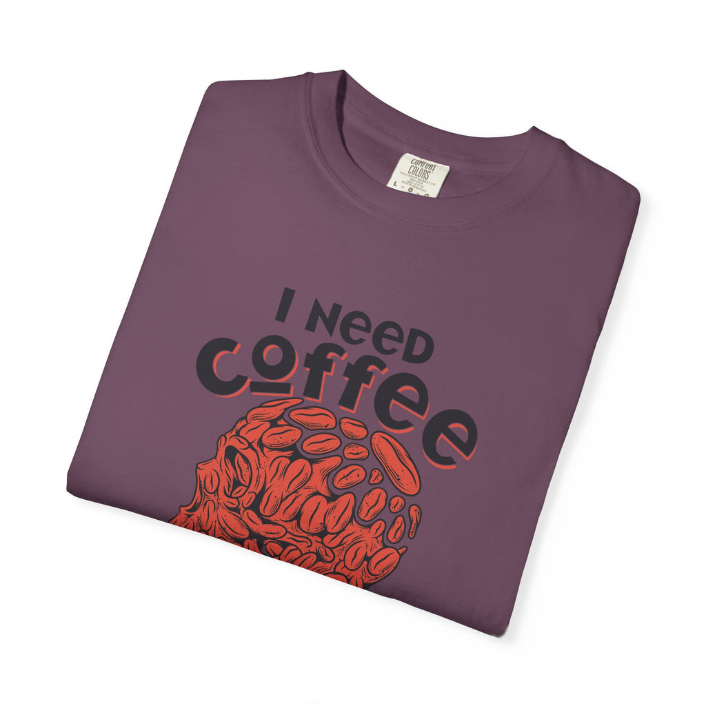 Coffee Skull Shirt - Funny Bold Graphic - Caffeine Addict Tee - Sinful Threads